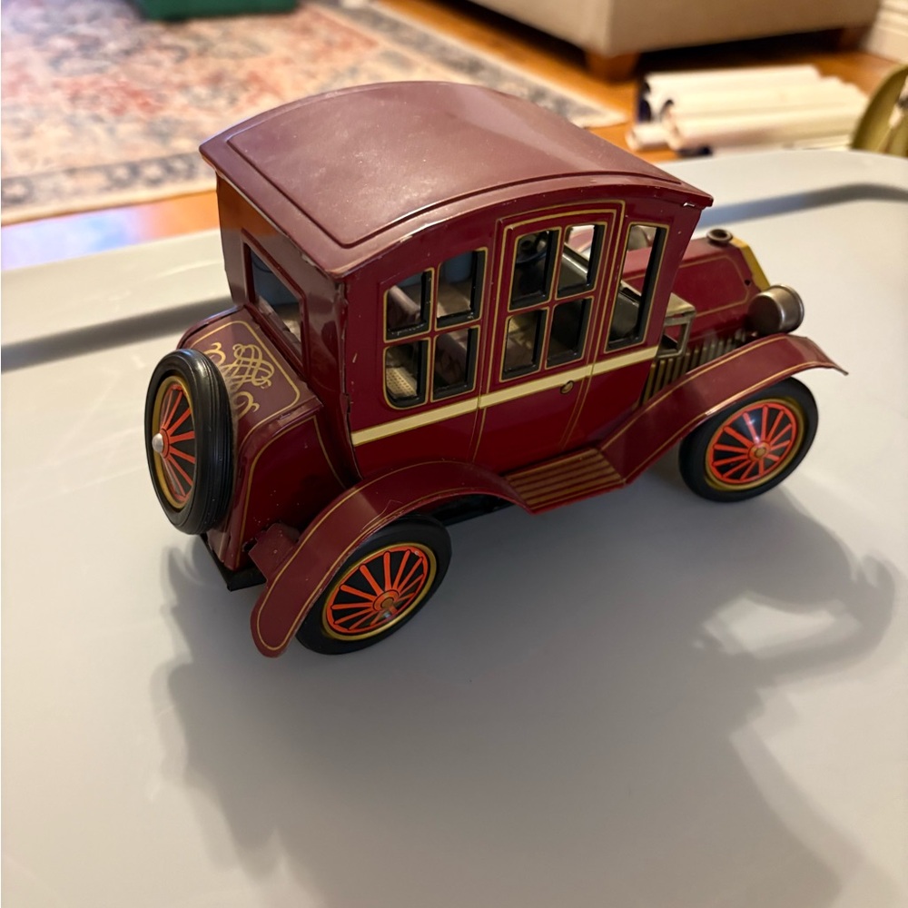 Vintage Style Red Toy Car